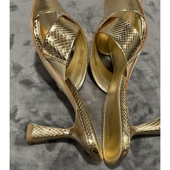 Michael Kors Clara Mule Pale Gold 8.5 M - Picture 9 of 13